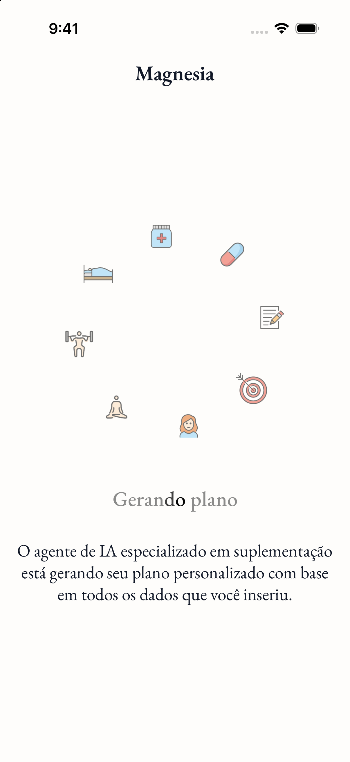 Gerando plano
